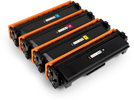 Static Control toner cartridges - print cartridges - printing cartridges for cyan, magenta, yellow, and black
